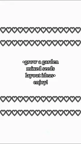 grow a garden mixed seeds layout!!! comment what else i should post! #abcxyz #viral #growagarden #plants #roblox #stock #layouts #happy 