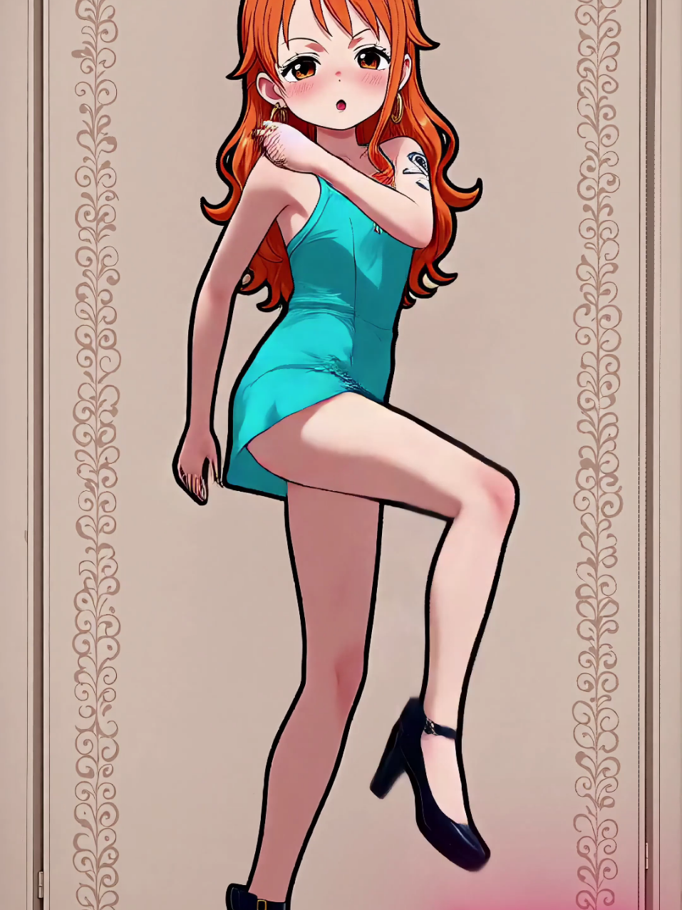 Cute Nami dances Undead - Yoasobi #fyp #animefyp #onepiece #nami #animeedit #dance #dancer #yoasobi #undead 