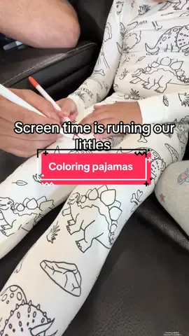 On flash sale today! #coloringpajamas #craftkit #tiktokmoms #kidsactivities #bamboopajamas #kidscrafts #dinosaur #kidspajamas #kidsclothes #toddlers #toddleractivities #coloring #dealsforyoudays 
