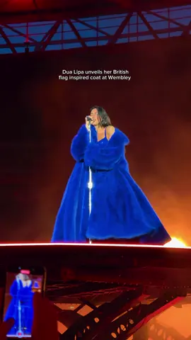 Dua Lipa unveils her UK flag laden gown at her Radical Optimism  tour in London's Wembley Stadium #fyp #dualipa #radicaloptimism #radicaloptimismtour #dualipalondon #radicaloptimismtourlondon #wembley #wembleystadium #london #dualipatour 