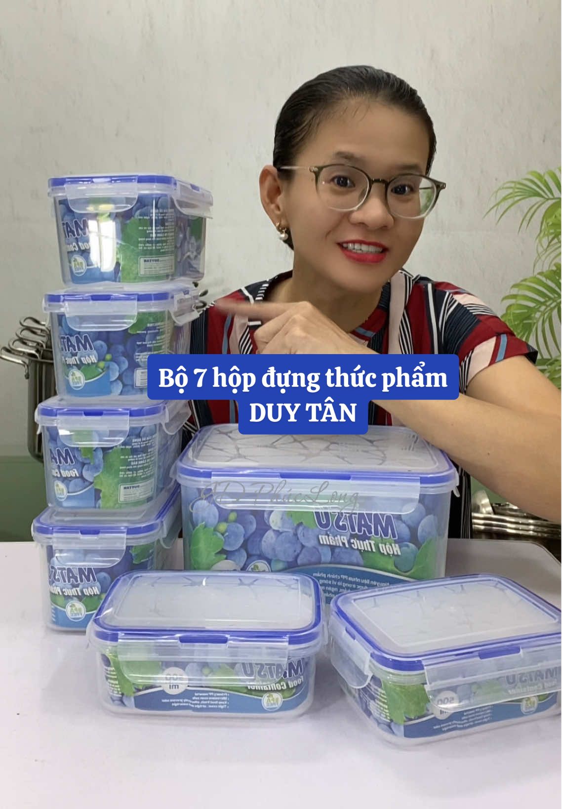 Bộ 7 hộp đựng thực phẩm #giadungphuclong #nhabep #saleluongve #nhuaduytan #hopthucpham #hopdungthucpham #hopdung #hopdungthucphamtulanh #hopdungthucan 