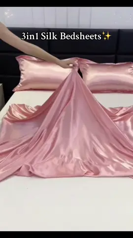 3in1 Silk Bedsheets with Pillowcase✨Satin Silk Bedsheet Full Garterized 👍Silky Bed Sheet🛏#silkbedsheetset #3in1silkbedsheet #silkpillowcase #3in1bedsheet #topstarhome 
