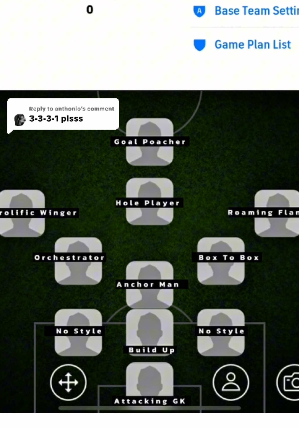 Replying to @anthonio  How to get 3-3-3-1 default formation? #foryou #efootball #foryoupage #sktahmang #viral 