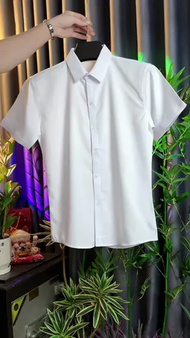 Áo sơ mi nam tay ngắn,chất liệu lụa trơn#aosomingantay #reviewthoitrang #xuhuongtiktok 