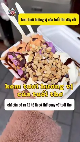 Review Món Kem Tươi Tuổi Thơ – Hương Vị Ngọt Ngào Gắn Liền Với Ký Ức!  #food #review #shorts
