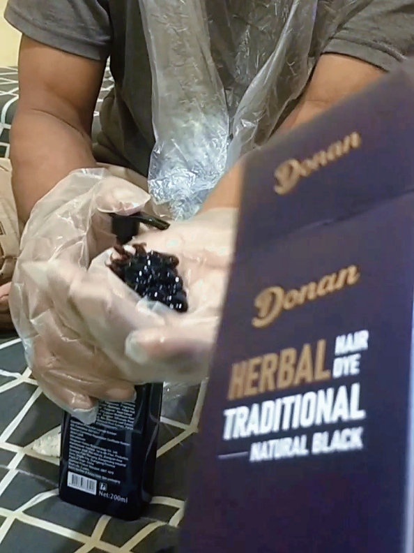 Donan Herbal Hair Dye Traditional Natural Black, rambut ku yang ber uban biasa aku pakai produk donan ini. #donanherbalhairdyetraditional #semirrambut #pewarnarambut 
