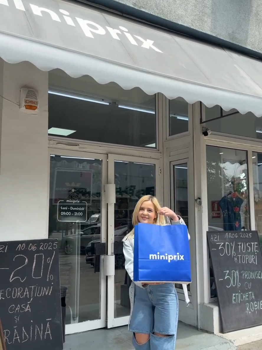 Hai cu mine într-un tur rapid la @Miniprix MihalacheBucurești! 🛍️ Uite ce piese faine și surprize am descoperit – sigur găsești ceva pe gustul tău! #miniprixsummer #miniprixchallenge #ootdminiprix #miniprix 