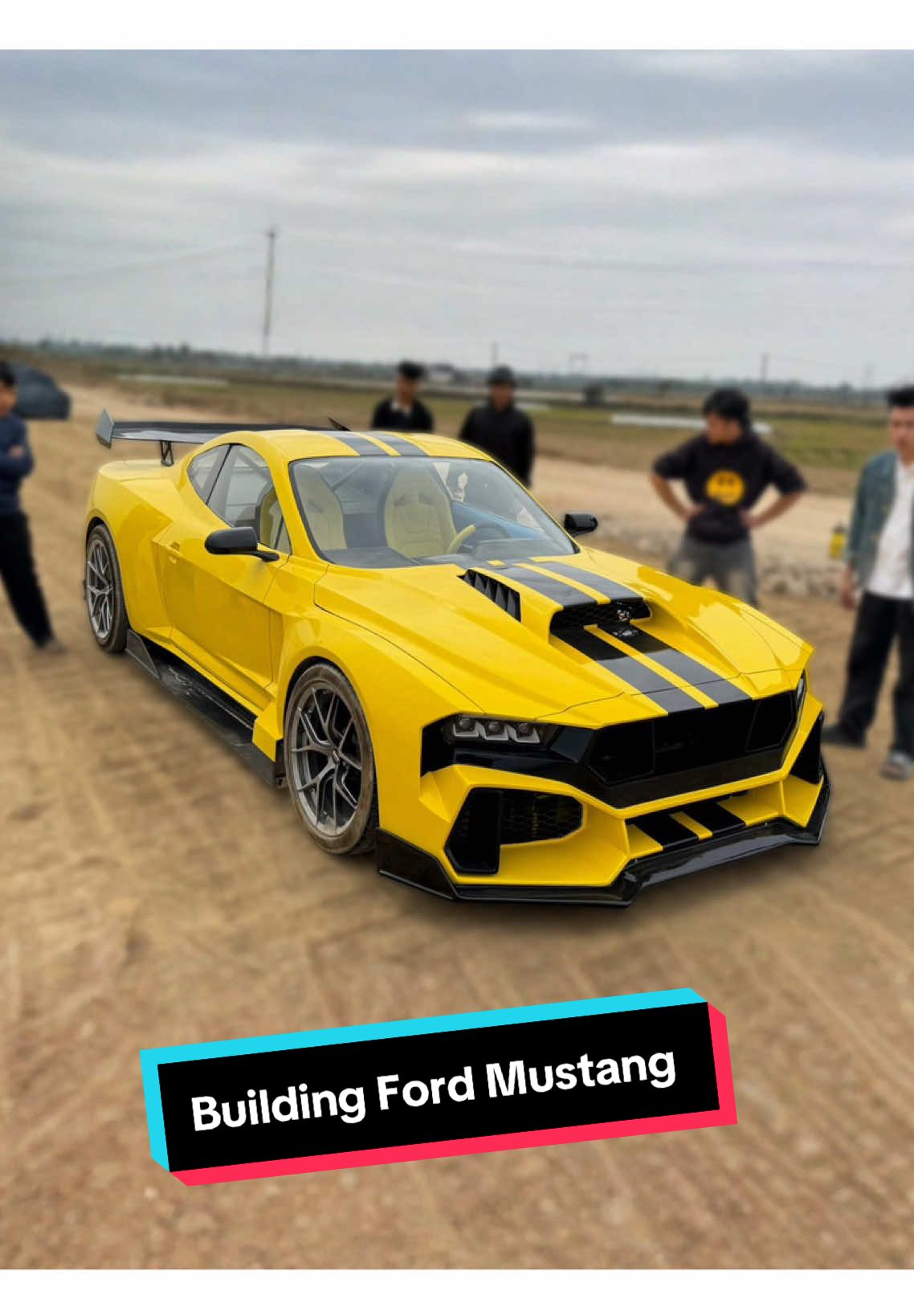 Building Ford Mustang Shelby GT500 from Old Toyota Crow car #nhettv #homemade #fyt #foryou #trending #handemade 