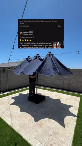 I was SHOCKED at how much they were asking for an umbrella… #umbrella #patioumbrella #outdoorumbrella #summerumbrella #largeumbrella #Summer #summerfinds #tiktokshopcreatorpicks #dealsforyoudays 