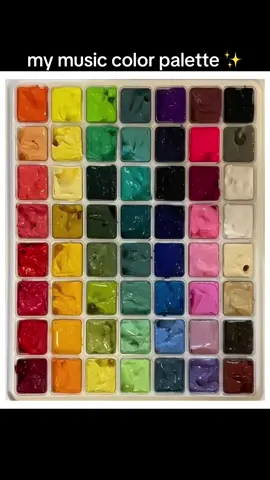 I thought this trend was super cool, and wanted to do this with my music 🤗 #musicpalette #colorpalette #trends #musictaste 