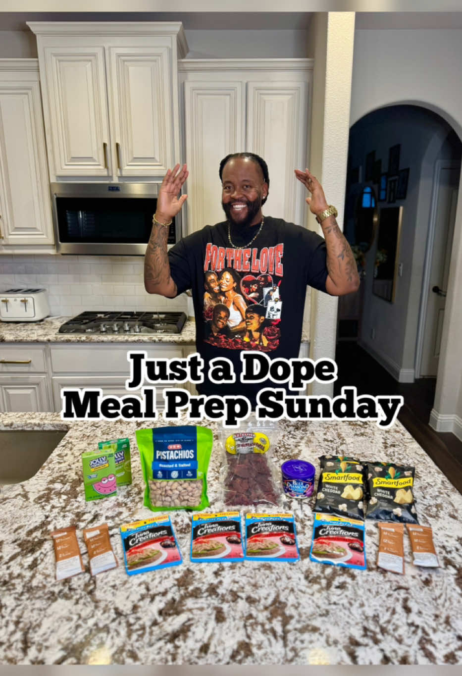 Ayyyyyyyye Happy Meal Prep Sunday Y'all! What are some of your favorite snacks to travel with?!? 🛩️ Yes I'm still juicing and eating my Watermelon this month, but since I'm out of town I wanted to share with y'all a few of my favorite high protein snacks that I brought with me! ♦️ @baselinebars  ♦️ @starkistcharlie Hickory smoked tuna packets ♦️ @smartfoodpopcorn  ♦️ @bluediamond blueberry almonds ♦️ Pistachios ♦️ And my favorite zero sugar @jollyrancher water packets Not shown, but I also took a few protein shakes with me. Premier Cafe Latte as it's one of my favorites and a good creamer to use in my coffee too! Hopefully this info is helpful to you on your journey. If so, please do me a favor and hit that 🖤, drop a comment 📝, save for later 📌, and share with a friend. As always I’m rooting for you all 💪🏾 #mealprep #mealprepsunday #protein #highprotein #travelsnacks #wls #vsg #snackideas #weightlossjourney #healthysnacks #healthyeatingtips 