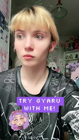 Try gyaru with me!! Draft video… . . . #gyarumakeup #gyaru #jfashion #tryinggyaru #japanesefashion 