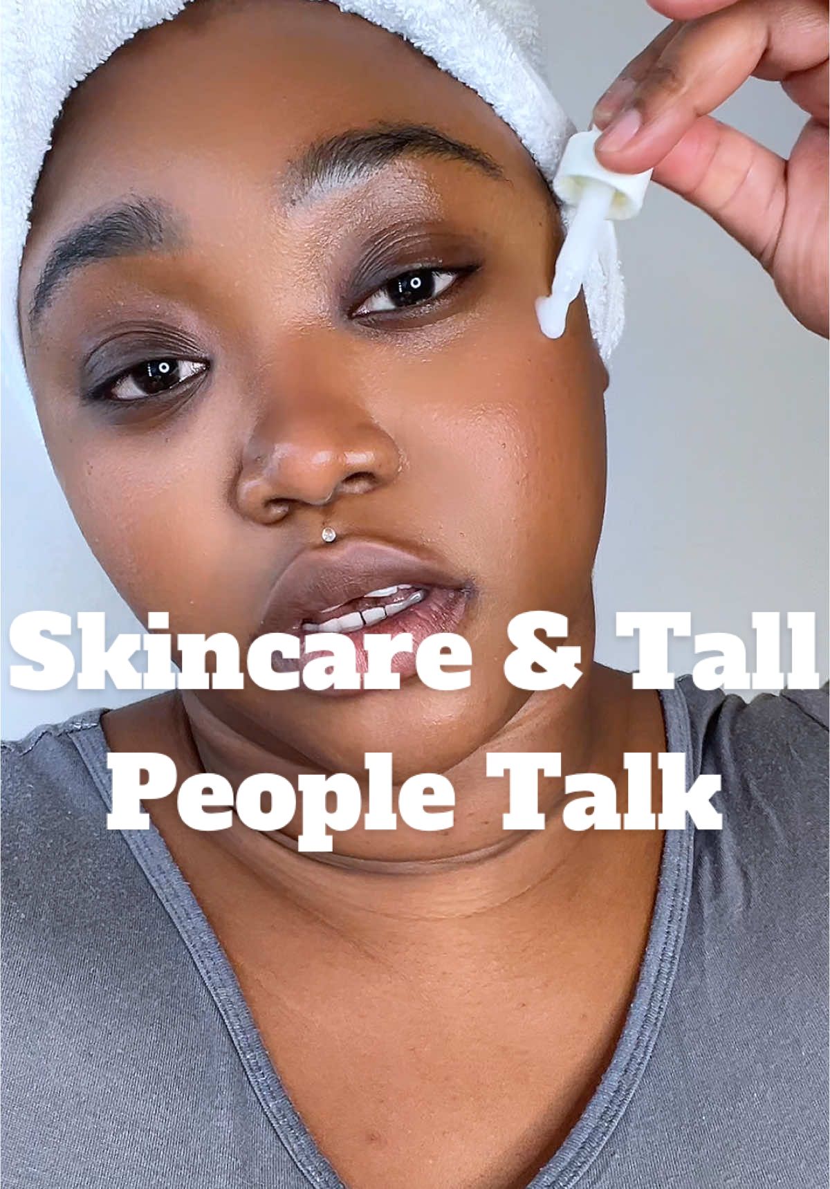 No short people slander will be tolerated 🤣 #tallpeople #skincareroutine #pacificabeauty #moisturizer 