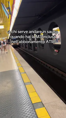 M3 non ha una via di mezzo: -10º o 40º 🚇 #metro #milano #atm #sauna #fyp #perte 