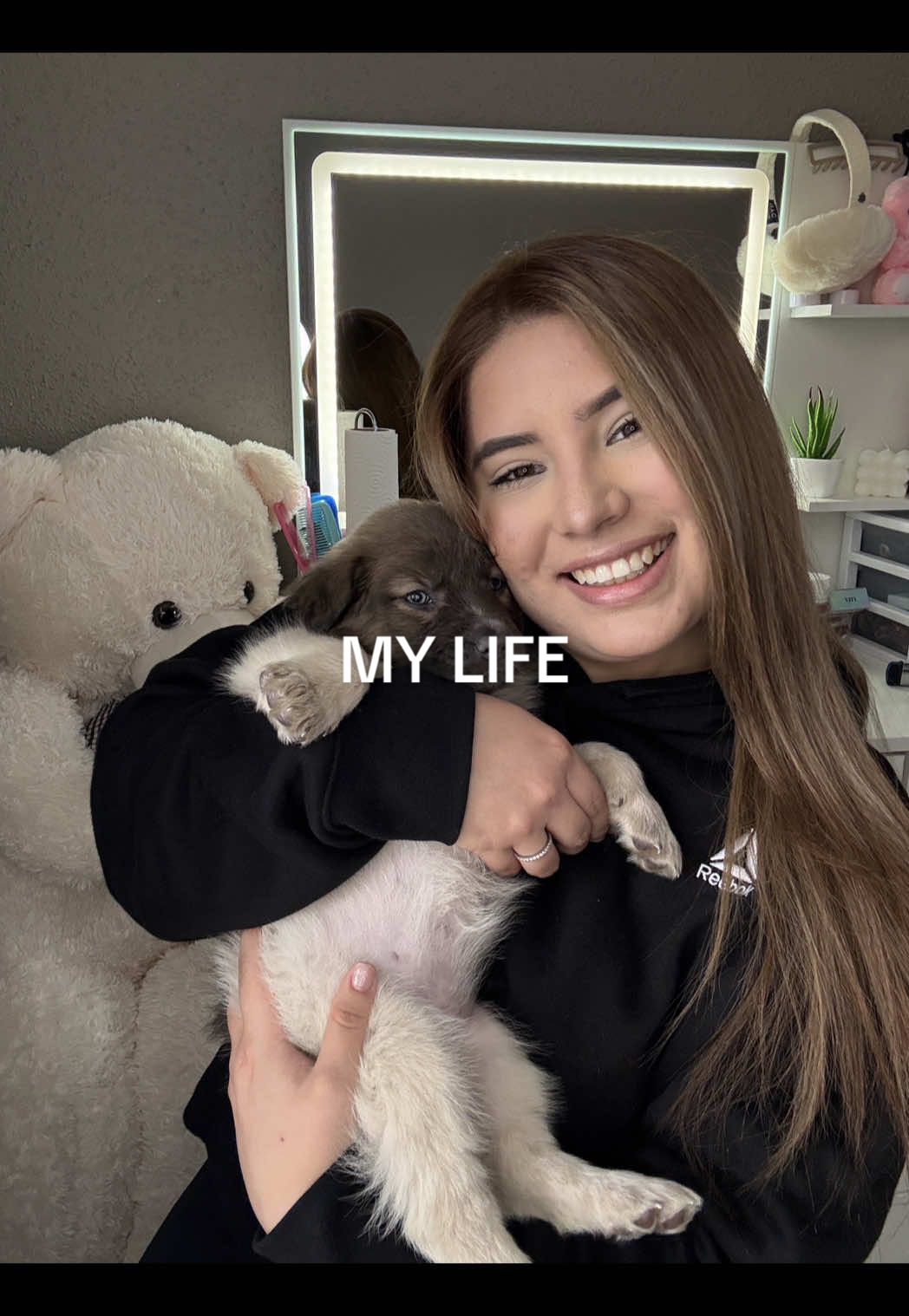 Mi vida entera, mi curita para el alma ❤️‍🩹! Eres más de lo que le pedí a Dios🙌🏻. Te amooooo mi chikita linda 🫶🏻🤍🎀🐶😍!!  #pastoraleman #bordercolliemix #cachorros #puppy #perrihijos #mamaperruna #dogmom #dogmomlife 