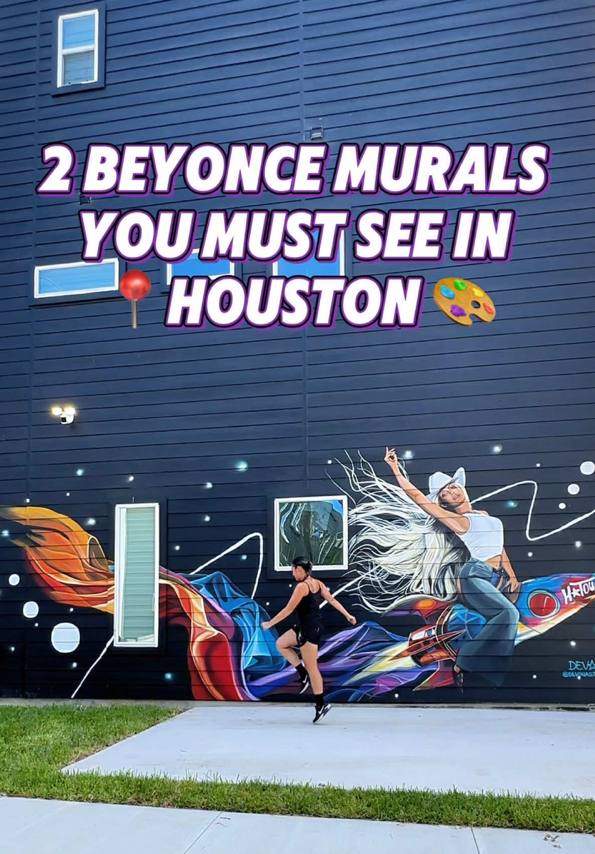 🐝 If you’re coming to Houston this weekend for the concert, make sure to snap your photos in front of my two Beyonce murals! And don’t forget to tag me 🙏🏼🙌🏼 Here are the addresses again:  📍Grooves of Houston 2300 Pierce St 77003 📍500 Schweikhardt St 77020  #streetart #beyonce #wallart #murals #beyoncemural #beyhive🐝  #cowboycartertour #houstonartist #houstonmuralist #houstonart #aapiartist #filipinoartist 