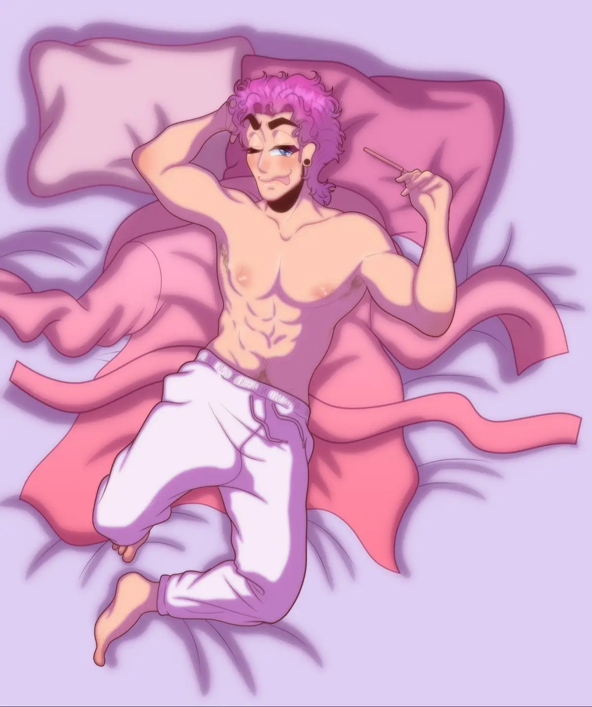Next up on to post of my series of art of the YuuriVoice characters shirtless on beds, Here’s Alphonse and ugh he looks so good! Drew him in his VDay fit! He needs to leave my head lol!  #alphonseyuurivoice #yuurivoicealphonse #yuurivoicealphonsefanart #fanart #yuurivoicefanart #yuurivoicebittersweet #bittersweetyuurivoice #yuurivoice #ocfanart #fanartanime #bittersweetalphonse