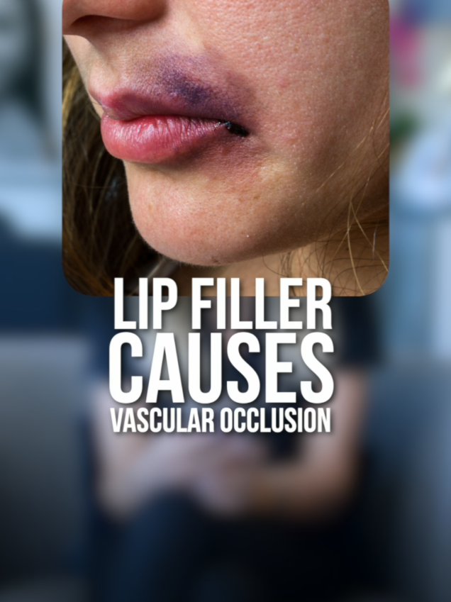 Always consult a qualified injector to minimize the risk of complications! 👩‍⚕️ #renewoklahoma #aesthetics #lipfiller #filler #injector #patientcare #article #reaction