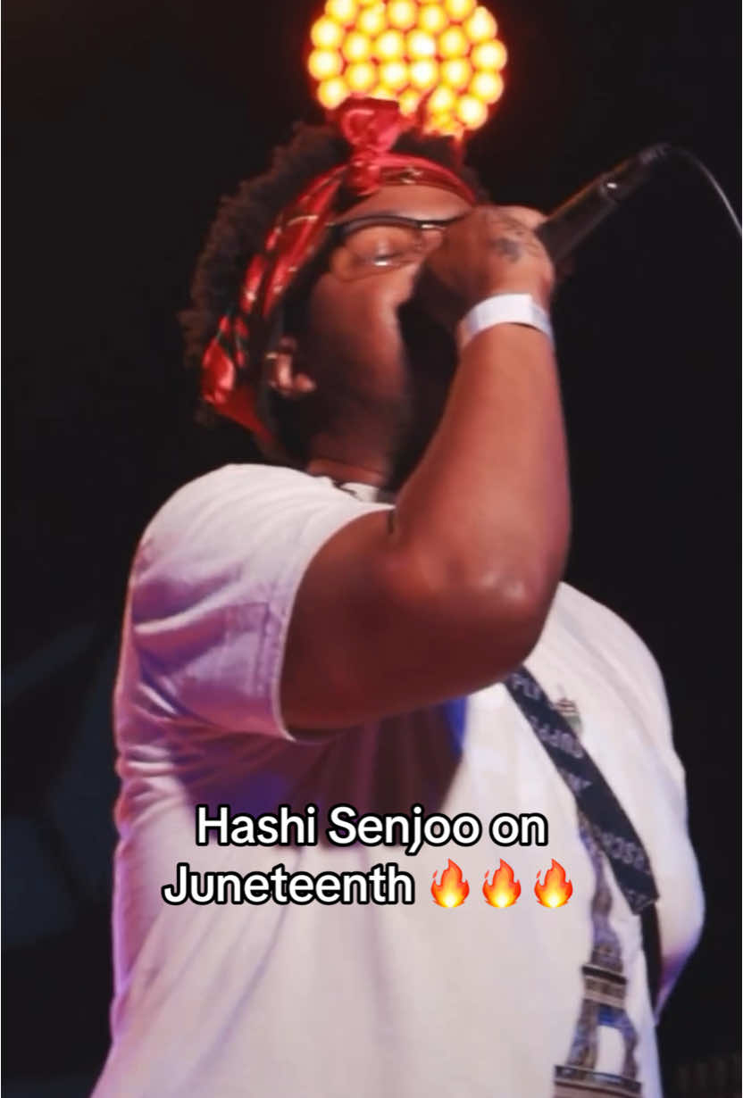 Hashi Senjoo @hashixsenjoo went crazy on Juneteenth 🔥🔥🔥 🎥: @Albert Grindstein  #fortworth #concert #juneteenth 
