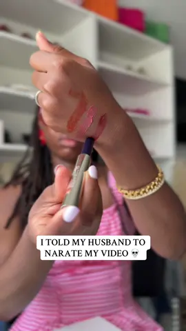 Husband narrates my video 😭 @Estée Lauder #GiftedByEsteeLauder #esteelauderlipstick #blurredlips #meltonglossticks #husbandwifecomedy #husbandnarrates #husbandvoiceover #husbandnarratesmymakeup #funnyhusband 
