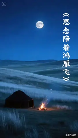 #歌曲 《思念陪着鸿雁飞》#原创视频 #原创动画     草原的夜色多么美 孤独的我却一个人心碎 你不在身边 萨日朗也憔悴 多少相思的滋味 化成泪 宁静的月光如止水 斟满的离愁又把我灌醉 你不在身边 马奶酒也无味 多少渴望和等待 难入睡 思念陪着鸿雁飞 我在梦里把思念追 把思念追 月亮也陪着我落泪 你可知 我伤心为了谁 宁静的月光如止水 斟满的离愁又把我灌醉 你不在身边 马奶酒也无味 多少渴望和等待 难入睡 思念陪着鸿雁飞 我在梦里把思念追 把思念追 月亮也陪着我落泪 你可知 我伤心为了谁 思念陪着鸿雁飞 我的爱与你共相随 与你共相随 心碎和心醉都相偎 你可知 我心中体会 你可知 我心中体会