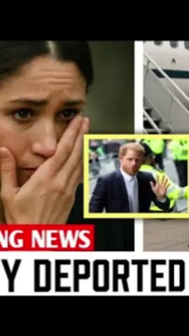 1 MINUTE AGO! Meghan Loses It And Does the Unthinkable After Harry Deported Back To UK. #unthinkable #harry #fyp #police 
