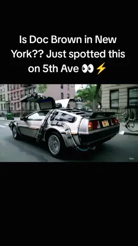 Back To The Future 2025 Is Doc Brown in New York?? Just spotted this on 5th Ave 👀⚡️#fyp #usa #america #backtothefuture #docbrown #martymcfly #michaeljfox #stevenspielberg #holywood #newyorkcity #worldwide #timetravel #timemachine #bifftannen #georgemcfly #1985 #movies #caughtoncamera #fyp 