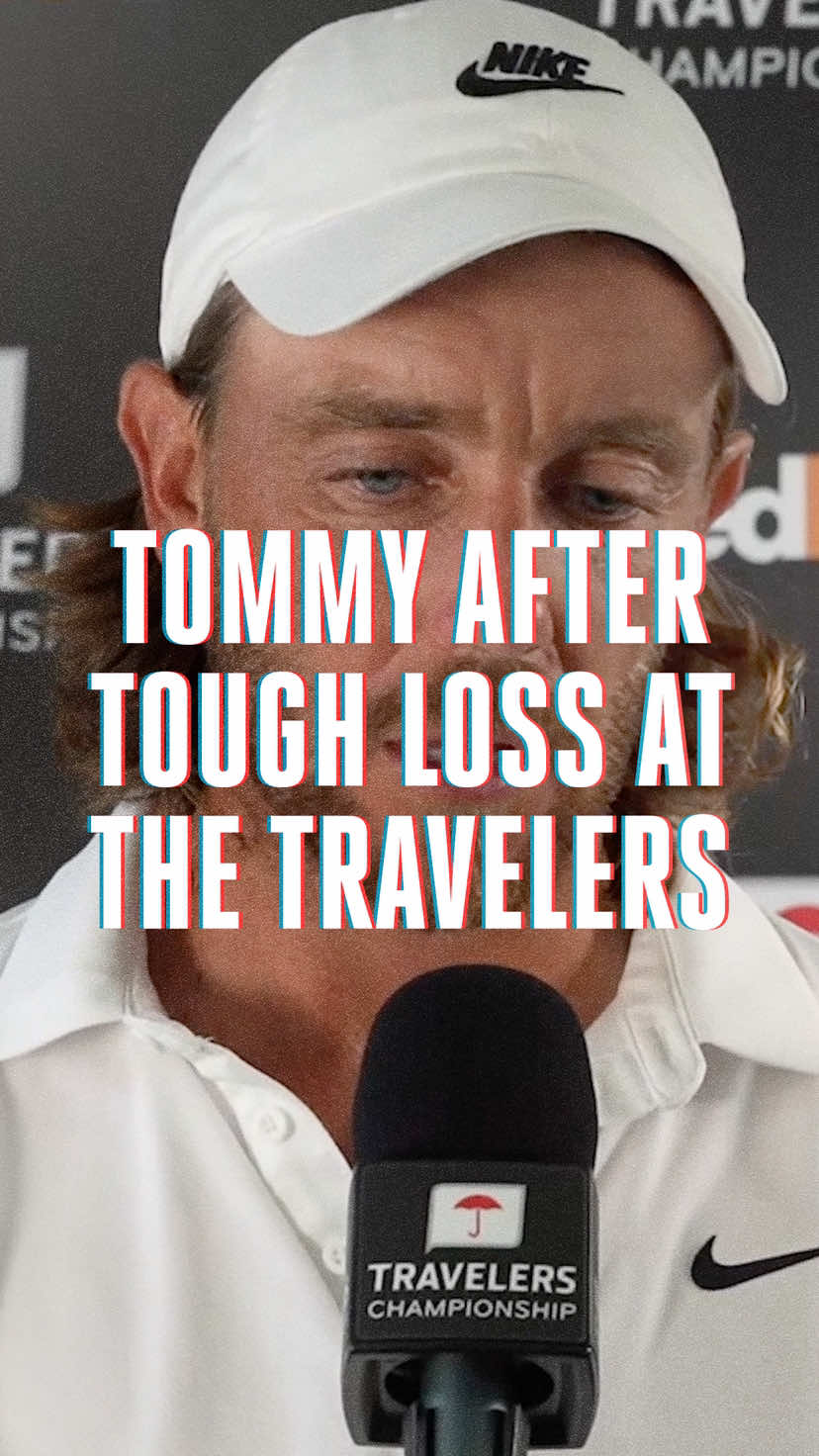 Tommy Fleetwood addressed the media after his difficult loss at the Travelers Championship.