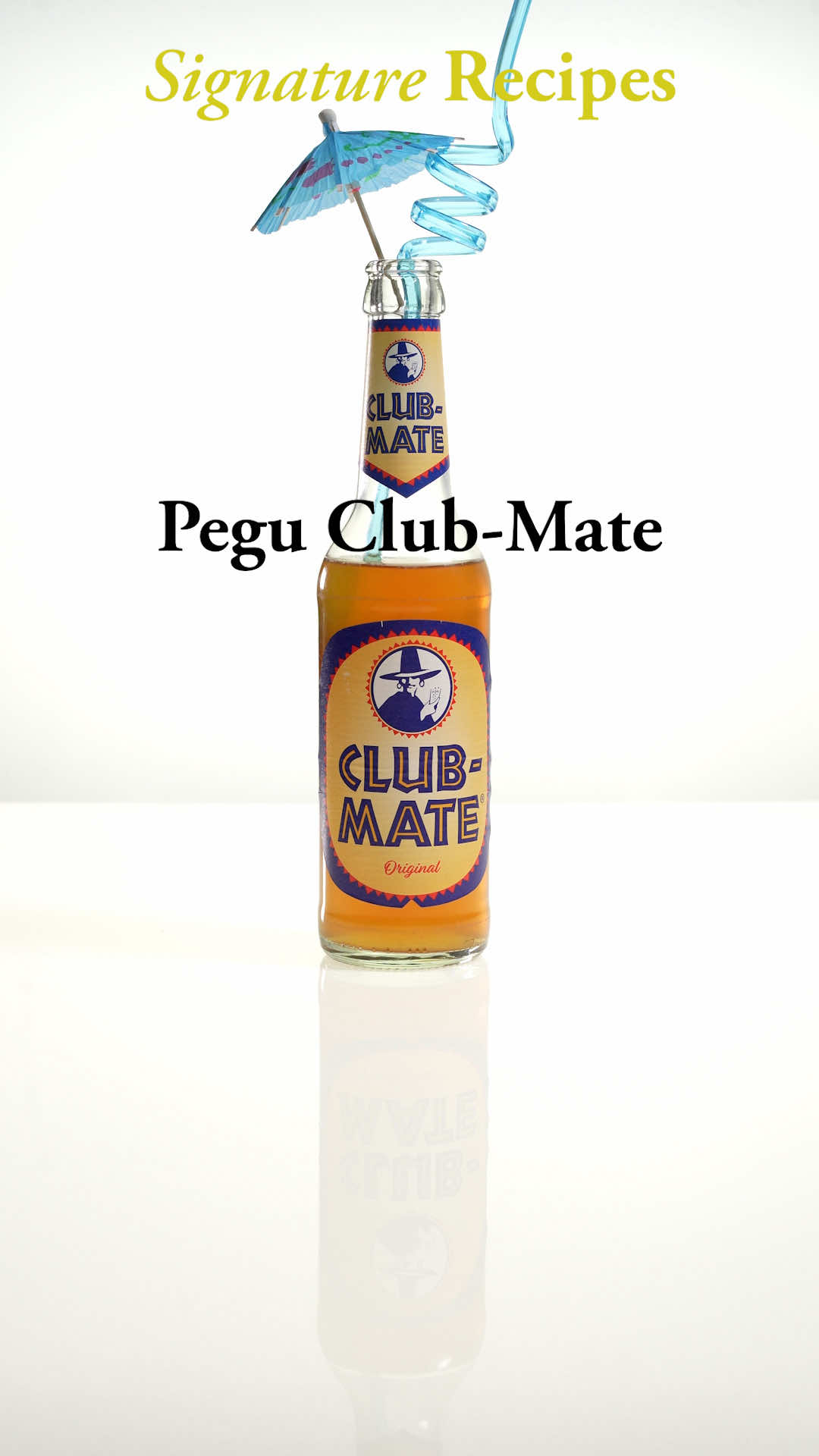 Pegu Club-Mate Branden Fugate, his apartment, just now 1 bottle Club-Mate 30 ml gin 15 ml Cointreau 15 ml lime juice 1 dash Angostura bitters 1 dash orange bitters discard approximately 60 ml Club-Mate (into your mouth)/add remaining ingredients/agitate gently/straw/cocktail umbrella (mandatory) I adore @clubmate_original  If you’re unfamiliar, it’s a sparkling Yerba Maté beverage made in Germany (where it has a cult following within the Berlin rave scene). I don’t often see it in the States, but of course I spotted a bottle at the very cool (and very well-stocked) @desierto_alto. I’m a sucker for simple highballs that let commercial soda do all the heavy lifting: Paloma, Wray & Ting, Jack + Coke + soy sauce (try it), etc. I’m also a sucker for pedestrian wordplay, so this is a mini Pegu Club (amazing classic we covered a few posts back), poured into a Club-Mate. It was lovely. Gin and tea were made for each other. If you want something less fussy, you could stop there. If you have a bottle capper (about $20 USD), your summer picnics are about go off. Now go buy a book for beach reading (don’t get it wet though, it’s literally newspaper). #clubmate #berlinrave #gincocktails #yerbamate #cocktailrecipes
