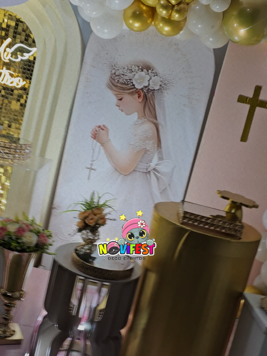 Y nos fuimos a concepcion a celebrar su Bautizo. 👧#decoracionconglobos #decoraciones #decoracion #bautizo #bautizoniña 