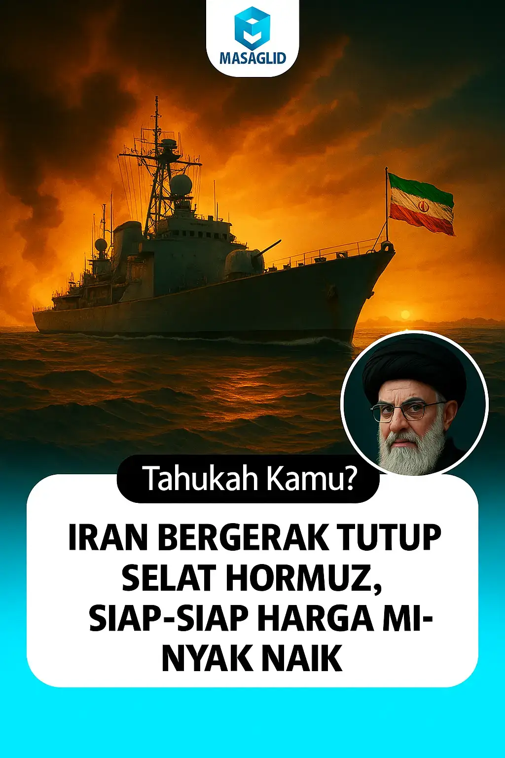 Iran Bergerak Tutup Selat Hormuz, Siap-siap Harga Minyak Naik Tajam! Iran dikabarkan mulai menggerakkan kekuatan militernya untuk menutup Selat Hormuz, salah satu jalur pengiriman minyak terpenting di dunia. Langkah ini menjadi respons atas serangan udara Amerika Serikat ke tiga fasilitas nuklir Iran sebelumnya. Penutupan Selat Hormuz ini bisa menyebabkan lonjakan harga minyak global, karena lebih dari 20% pasokan minyak dunia melewati jalur tersebut setiap harinya. Analis memperingatkan bahwa situasi ini bisa memicu perang ekonomi hingga konflik regional berskala besar. Langkah Iran ini juga mengirimkan sinyal kuat bahwa eskalasi militer belum berakhir. 🏷️ Sumber Berita Tribunnews.com Judul: Iran Bergerak Menutup Selat Hormuz, Siap-siap Harga Minyak Meroket dan Perang Makin Besar Tanggal: 22 Juni 2025 Link berita kritis tetap pake etis #SelatHormuz #MinyakNaik #IranVsAS #KonflikTeluk #BreakingNews #MasagiVisual #EkonomiDunia