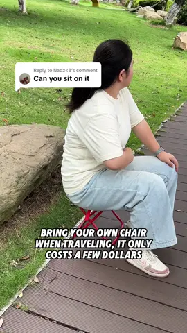 Replying to @Nadz<3 Of course, this folding chair can bear 200 pounds and can be stored like a pencil case, which is very convenient to carry out. #folding #fyp #camping #chair #goodthing#foldingchair #Summer #Outdoors 