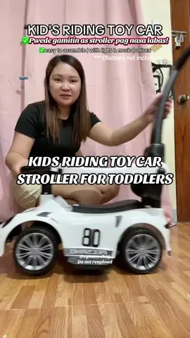 RIDING TOY CAR FOR BABIES AND KIDS! Can sit and ride! Pwede rin gamitin as stroller! With music and lights (battery not included) . Your babies and kids will surely love this! Available in other colors! #kidstoys #stroller #toysforkids #toysforkidsgift #toycar #ridingtoycar #giftforkids #childrenstoys #learningtoys #strollerfortoddlers #forkids #tiktokfinds 