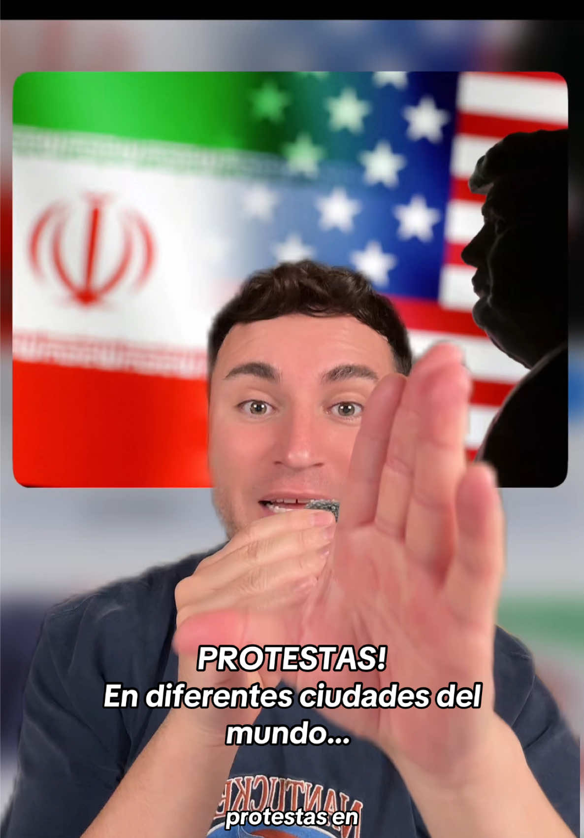 PROTESTAS‼️Em diferentes ciudades del mundo a raíz de lo que está sucediendo entre USA e Iran‼️ #usa #estadosunidos #unitedstates #iran #donaldtrump #noticias #chismes #soyeddynieblas 