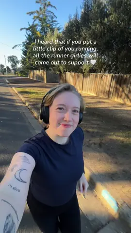 Running girlies unite! Honestly just here to cheer everyone on and making running friends. I’ve just started my journey 4 weeks ago and loving it. RunTok is the best community I’ve ever been a part of. . . . #runtok #Running  #beginnerrunner #runner  