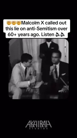 🤯🤯🤯 LISTEN TO HIS ANSWER. This was Malcolm X over 60+ years ago. Even back then he knew that people were abusing the excuse of anti-Semitism. 🎥 by @akhirah_studios 