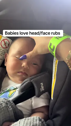 My chunky baby loves his head rubs #babiesoftiktok #sleeping 