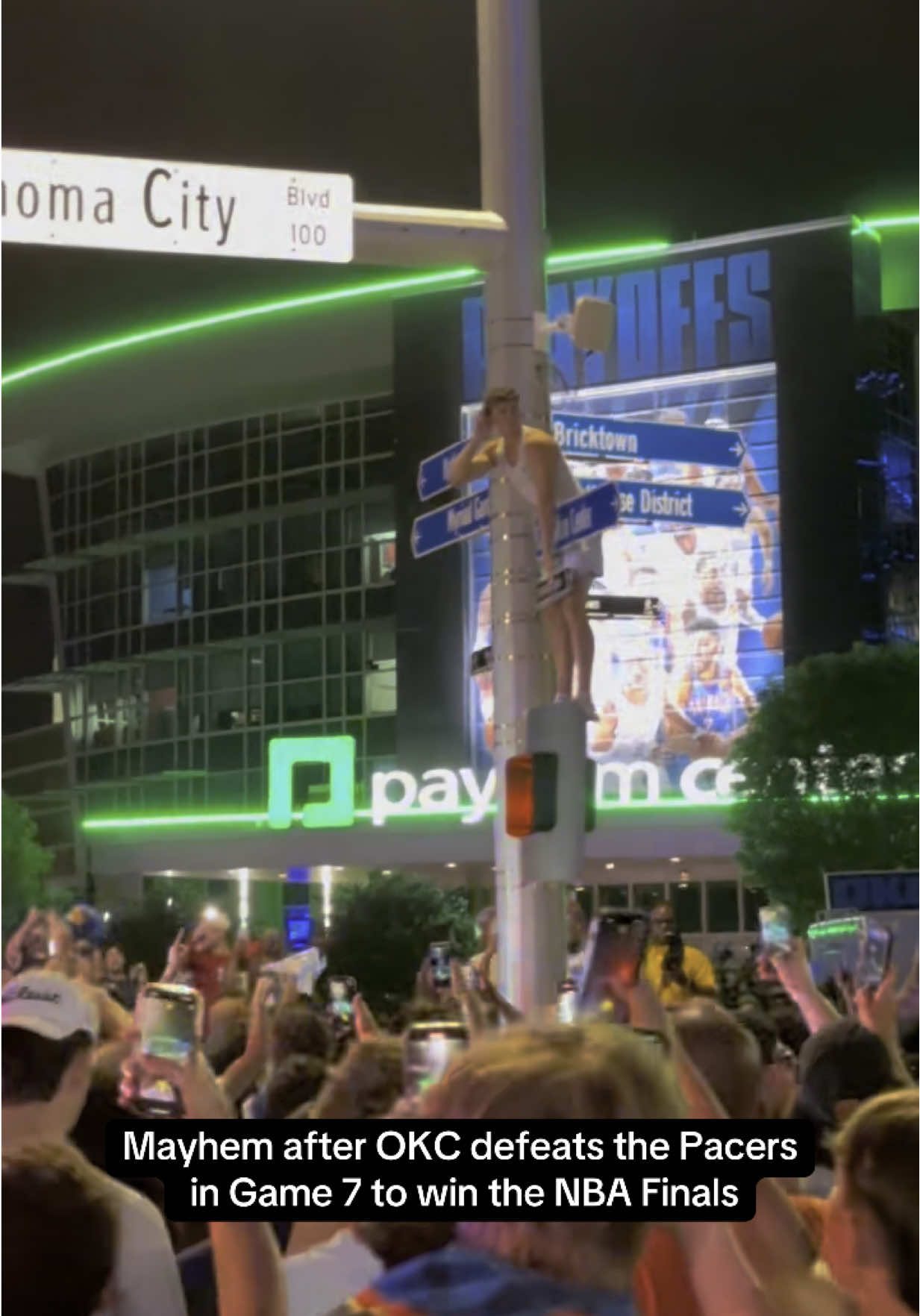 OKC BRINGS IT HOME 🏆 #tickpick #okc #nbaplayoffs #NBA #basketball #pacers #thunder 