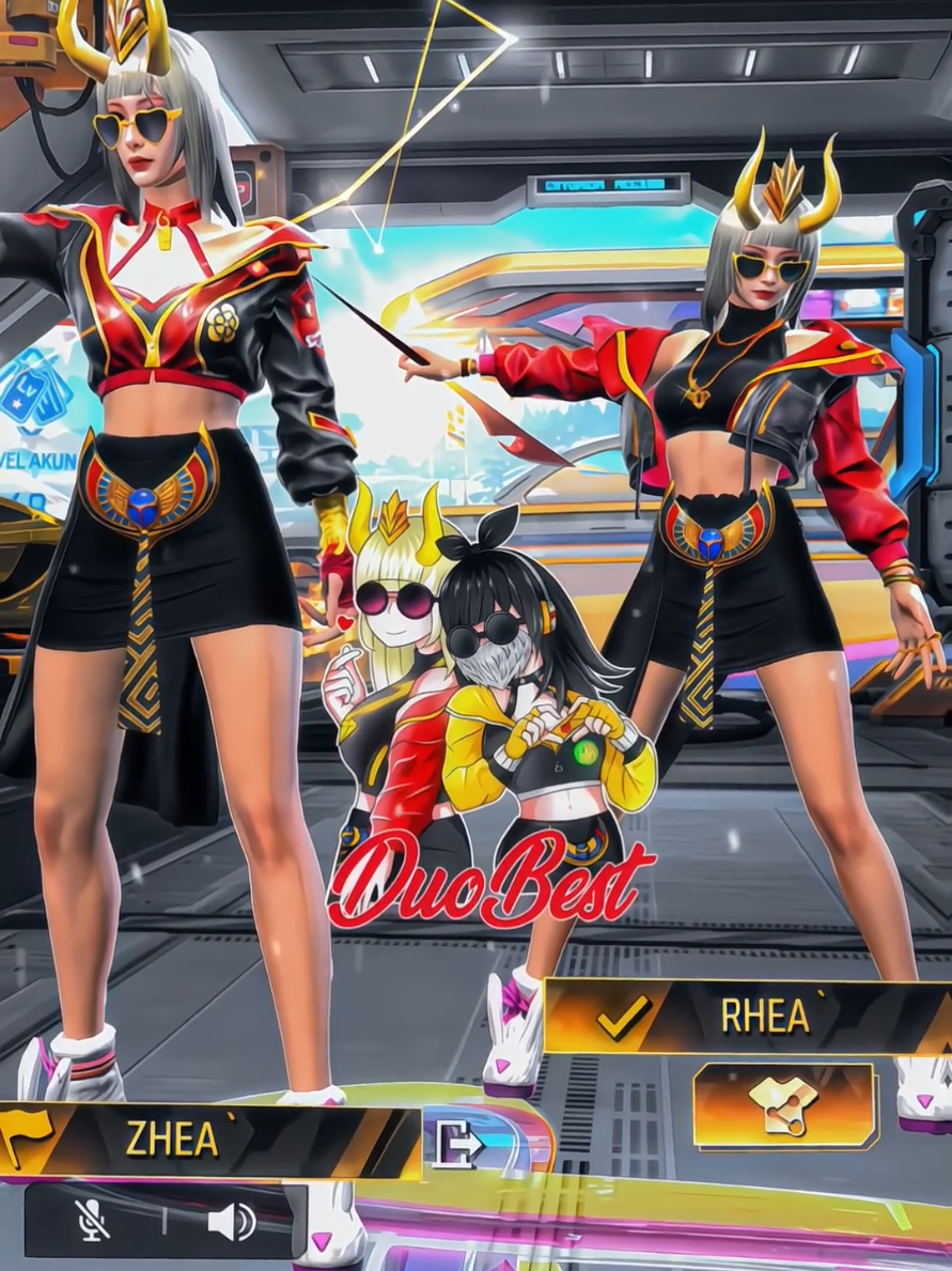 duo lobby 💋 @ufv.rhea  @Gokaizen ft 𝗔𝗣  #fyp #fypシ #fyppppppppppppppppppppppp #4u #garena #garenafreefire #bestfriend #duo 