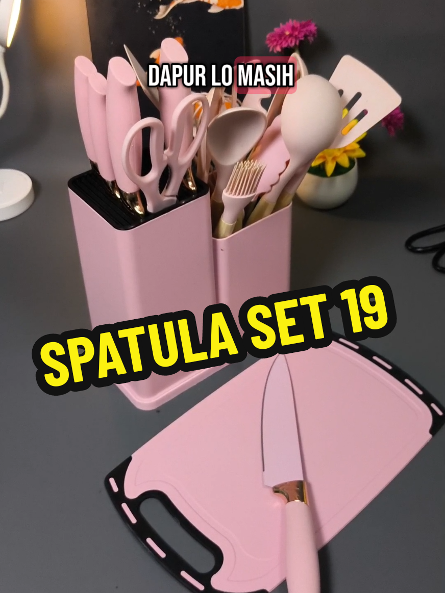Set Spatula Silicon  Pisau 19 Item #spatula #spatulasilicon #spatulaset #spatulapisau #setspatula #wibgajian 