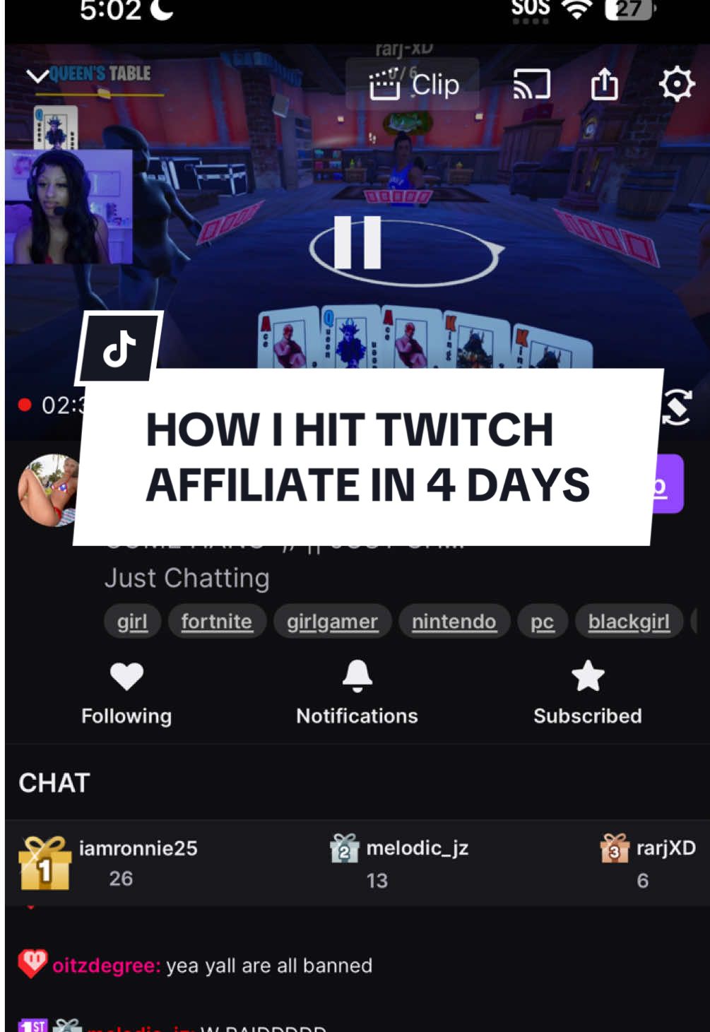 Hope this helps someone out there 🩷 lmk anything else yall would like for me to talk about 😚 #twitch #streamer #beginnerstreamer 