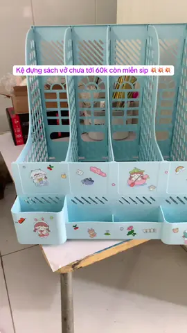Kệ đựng sách vở, tài liệu, kèm sticker, chưa tới 60k, có 4 ngăn rộng rãi #kedungsachvo #kệ  @Phương bán đủ thứ  @Phương bán đủ thứ  @Phương bán đủ thứ #xuhuong #kệ