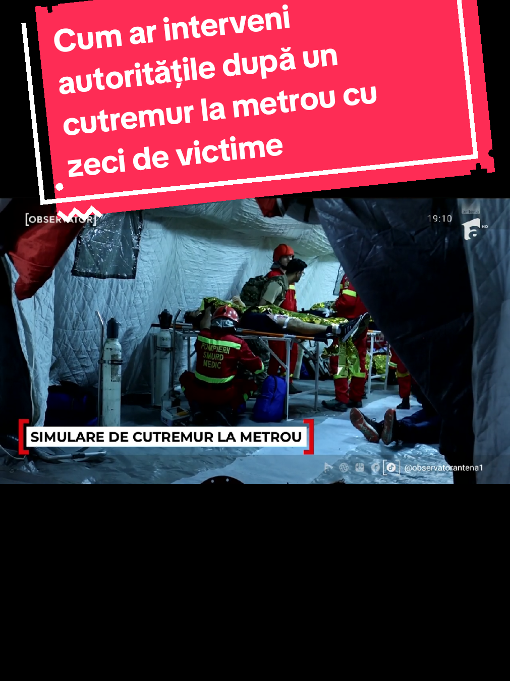 Cum ar interveni autoritățile după un cutremur la metrou cu zeci de victime. Exercițiu de amploare în Capitală.