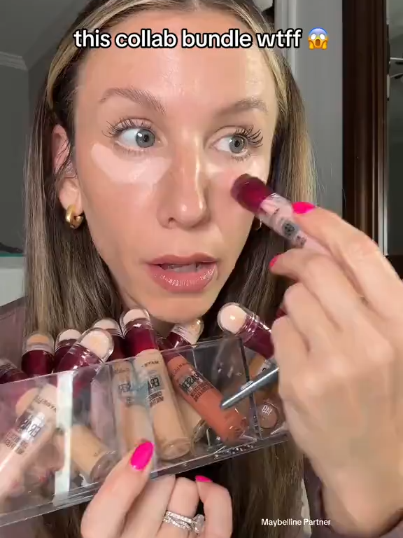 The price of this bundle is INSANE?? Only while supplies last!#maybellineconcealer #instantagerewind #bkbeauty #bkbeautybrushes #hydratingconcealer #affordableconcealer #makeupbundles #tiktokshopcreatorpicks #dealsforyoudays