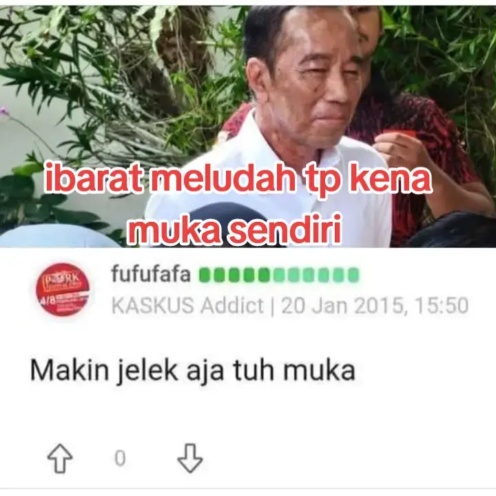 Maaf pak Joko Widodo, bukan saya yang bilang ! Tapi Fufufafa alias mas wapres Gibran Rakabuming. itu ibarat meludah tapi kena muka sendiri, ini akibat melawan orang yang berkuasa tapi pada akhirnya mendapatkan kesusahan sendiri. #nurulazizah93  #fyp 