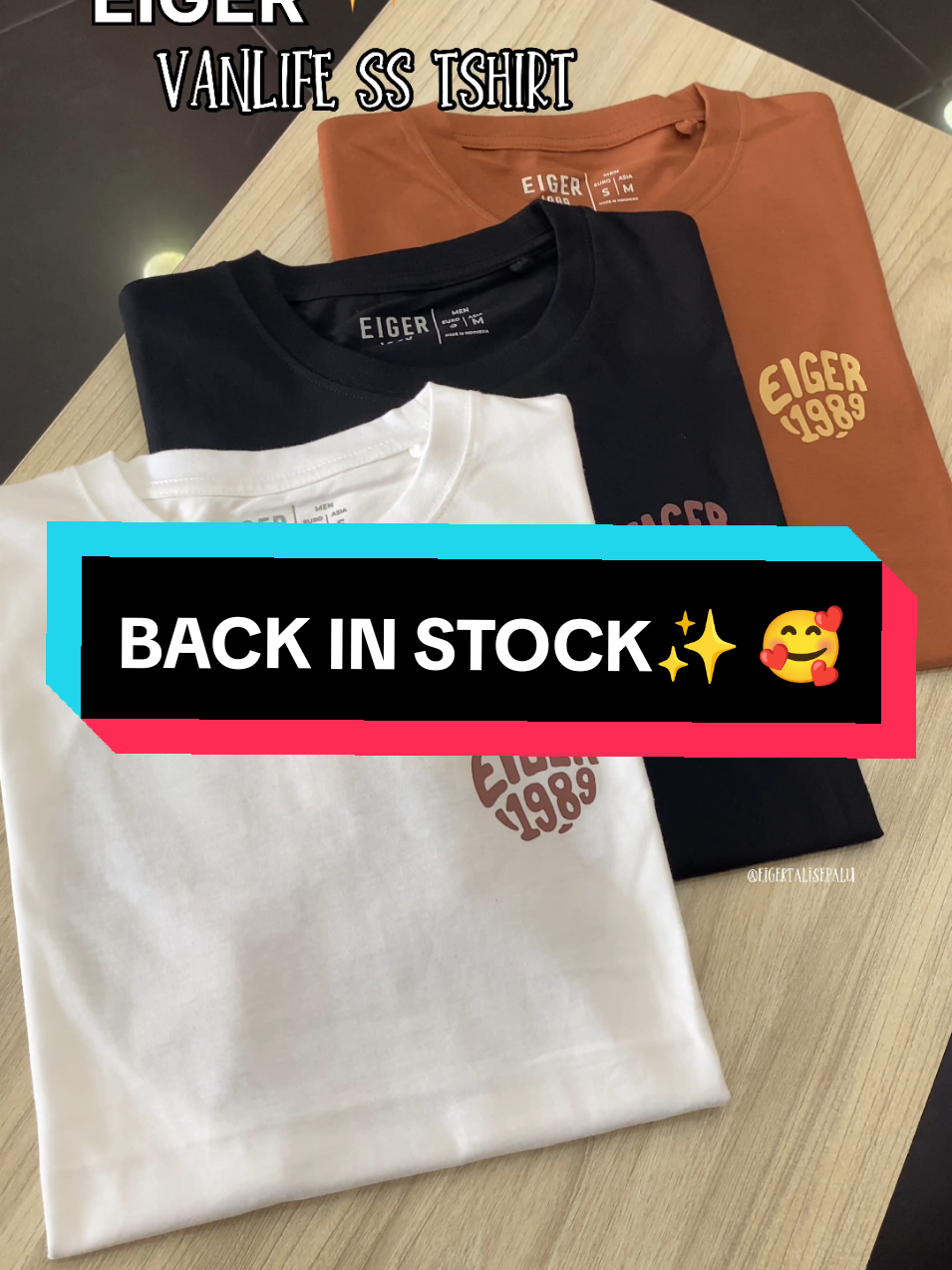 EIGER VANLIFE SS TSHIRT 😍 #EigerAdventure #EigerTropicalAdventure #eigerindonesia #Eiger1989 #ExploreToShare #eigerkatalog #eigercatalogue #eigerproduct #EigerAuthentic #eigerkaos #eigershirt #kaoskeren #kaoskece #travelling #infopalu #infojualbelikotapalu  #likepalu  #soalpalu #sekitarpalu