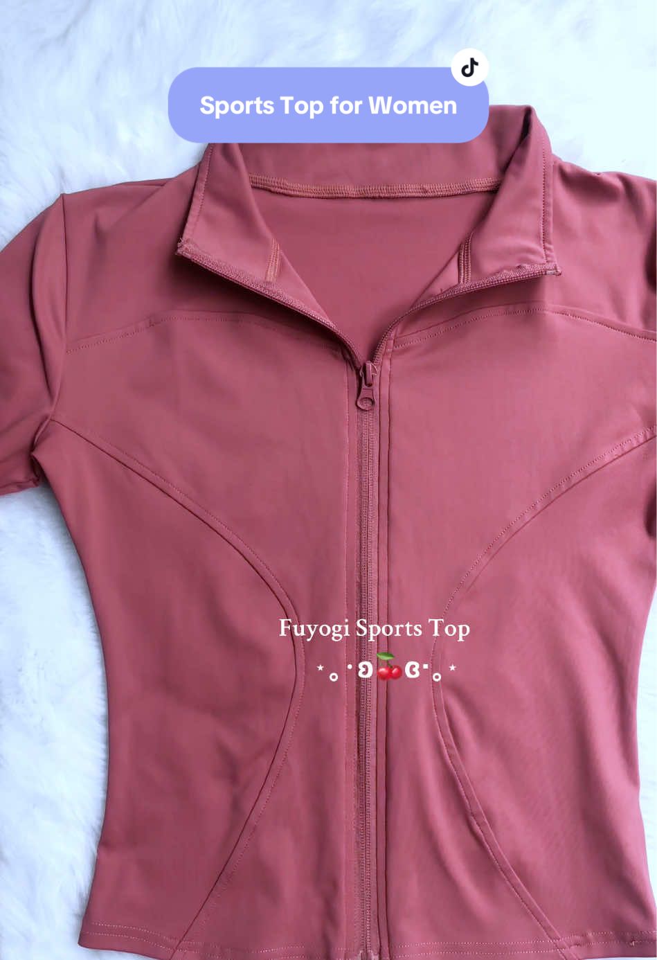Fuyogi Sports Top for Women✨🩷 #yogatop #fuyogijacket #sportstop #hikingtop #OOTD 
