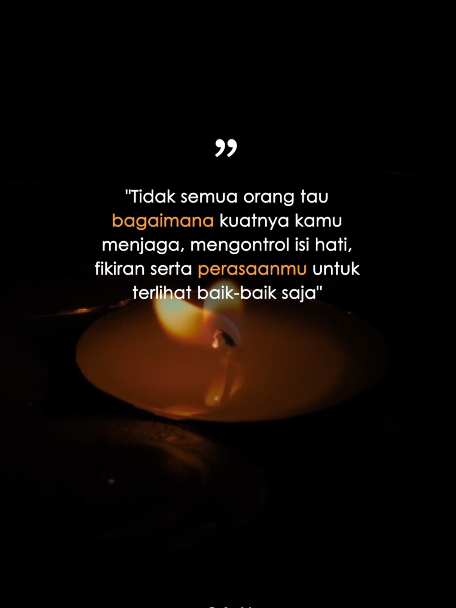 Tak semua orang tahu beratnya menjaga hati agar tetap terlihat baik-baik saja. #orangtua #doaharian #statusWA
