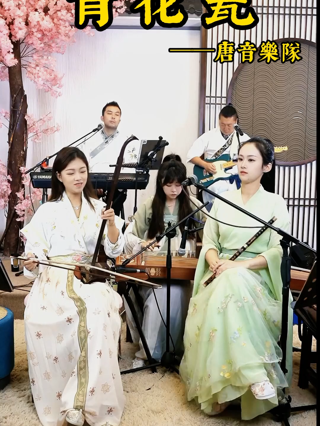 火遍全網的《青花瓷》唐音樂隊完整版本來咯，一起來聽聽吧#erhu #guzheng #dizi #music #band