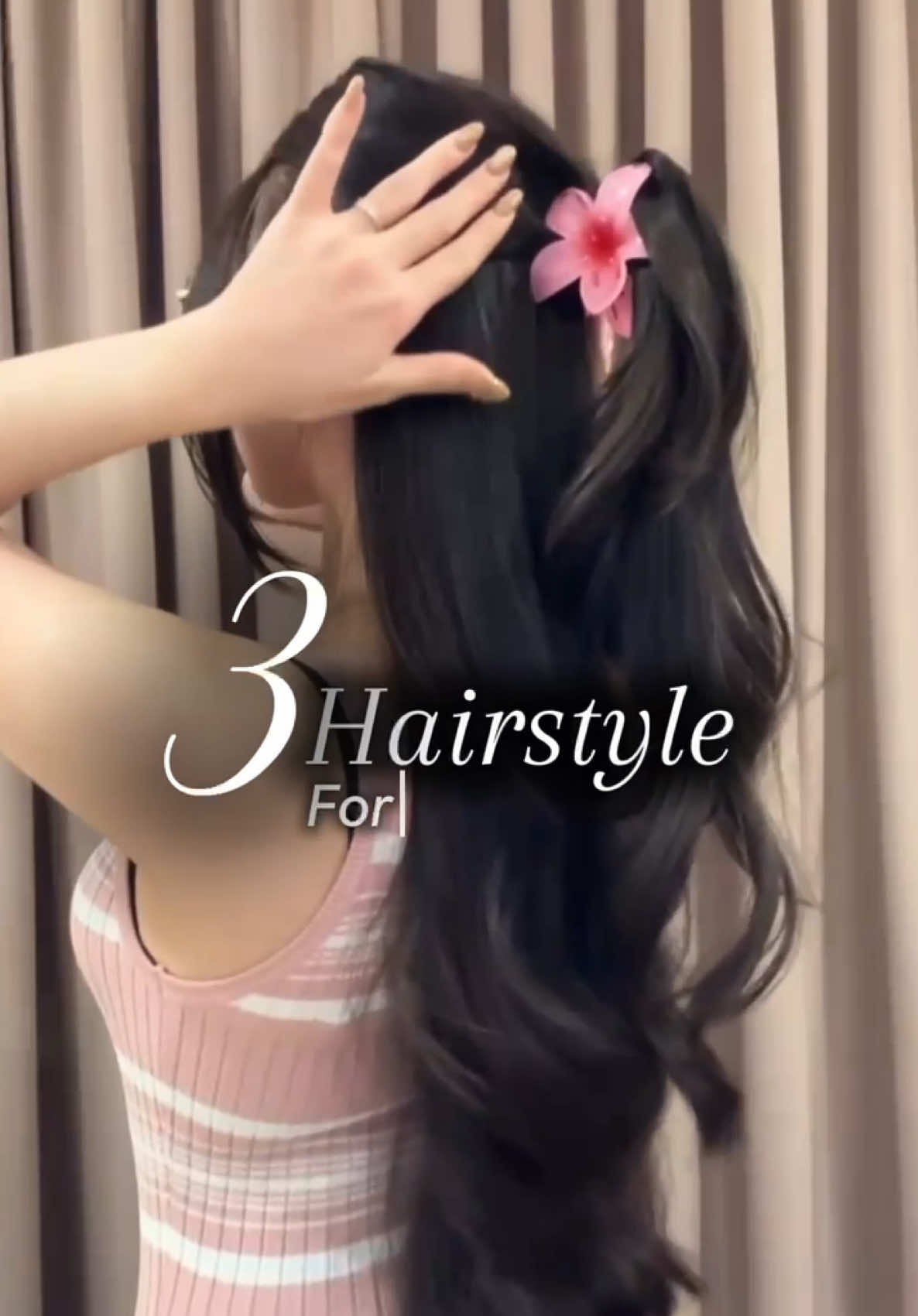 3 hairstyle ideas for long hair💗  @xlprofessionneloffic  #hairstyle #hairtutorial #haircareroutine 